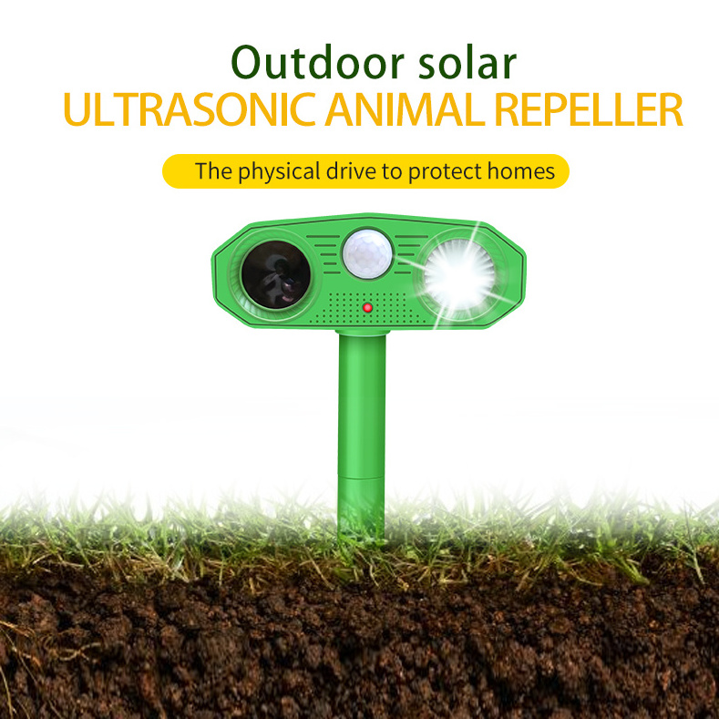 Big Animal pest control repellent outdoor waterproof deer dog cat racoon bird solar ultrasonic deer repeller