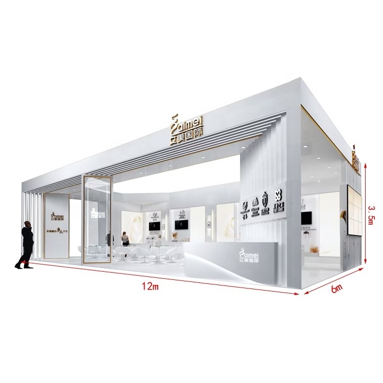 IZEXPO 30MINS ASSEMBLY 20x40ft 6*12m large cosmetic exhibition booth trade show stand