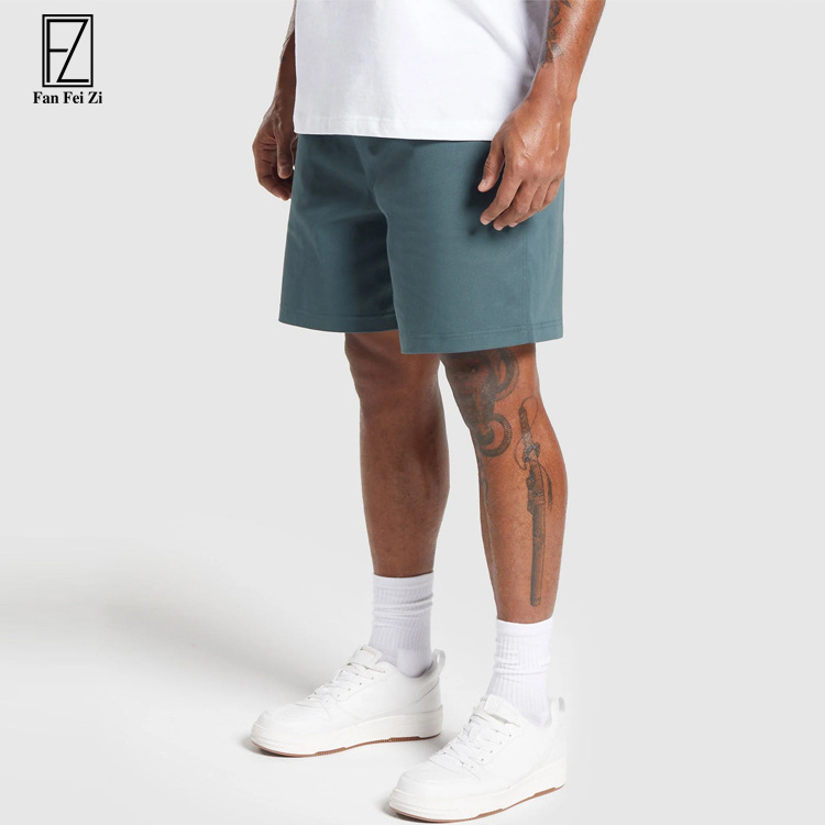 Summer Men Street Wear Custom Cargo Shorts for Men Embroidery 6 Inches Inseam  Woven Fabric Shorts Men