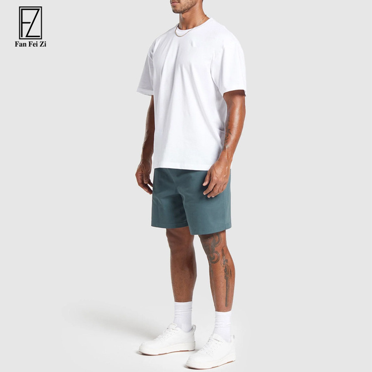 Summer Men Street Wear Custom Cargo Shorts for Men Embroidery 6 Inches Inseam  Woven Fabric Shorts Men