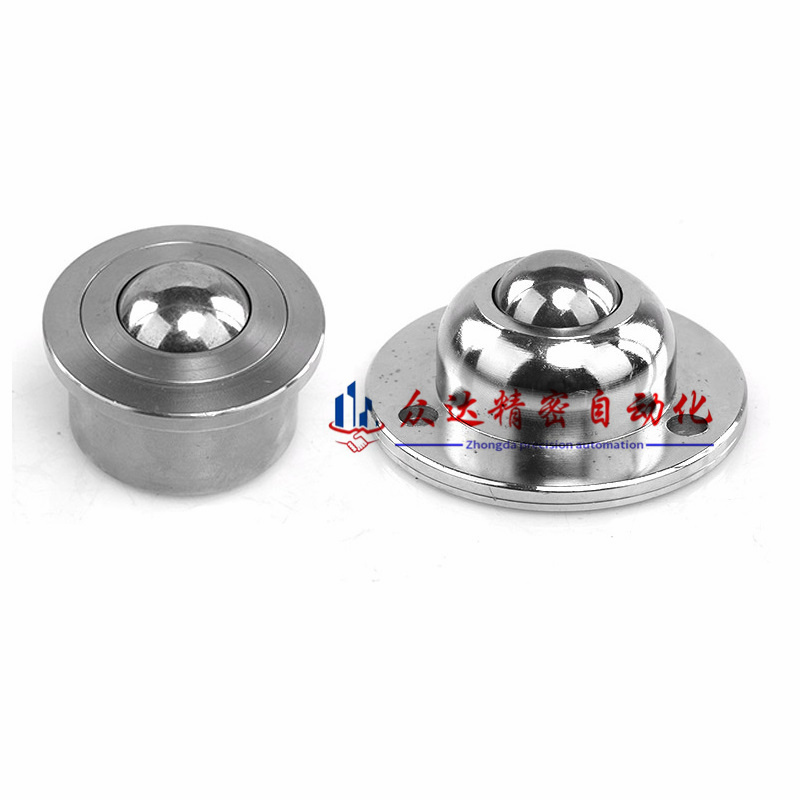 Roller Ball Transfer Bearings Casters M12 Thread Stem Ball Transfer Heavy Duty Roller 1600Lbs Total Load Capacity