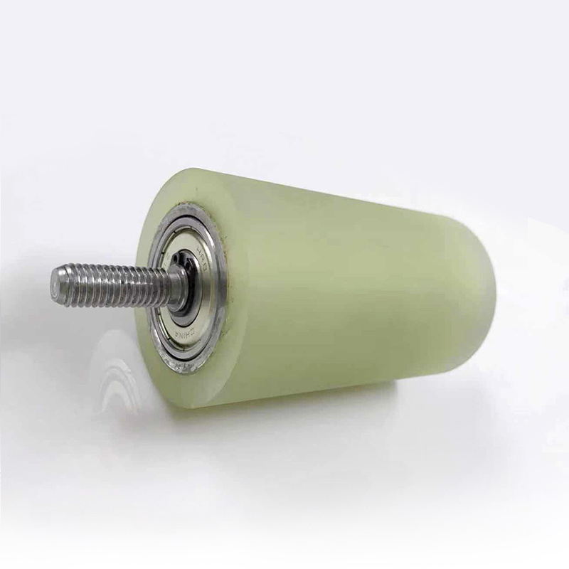 OEM Manufacture durable polyurethane guide Wheel Metal Steel Core rubber Wheels PU Roller