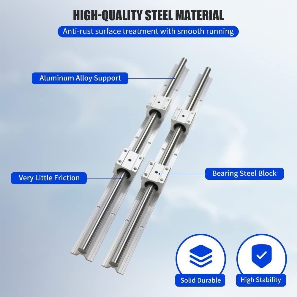 Aluminum Alloy linear rail SBR20 square rail used for DIY CNC router lathe milling machine