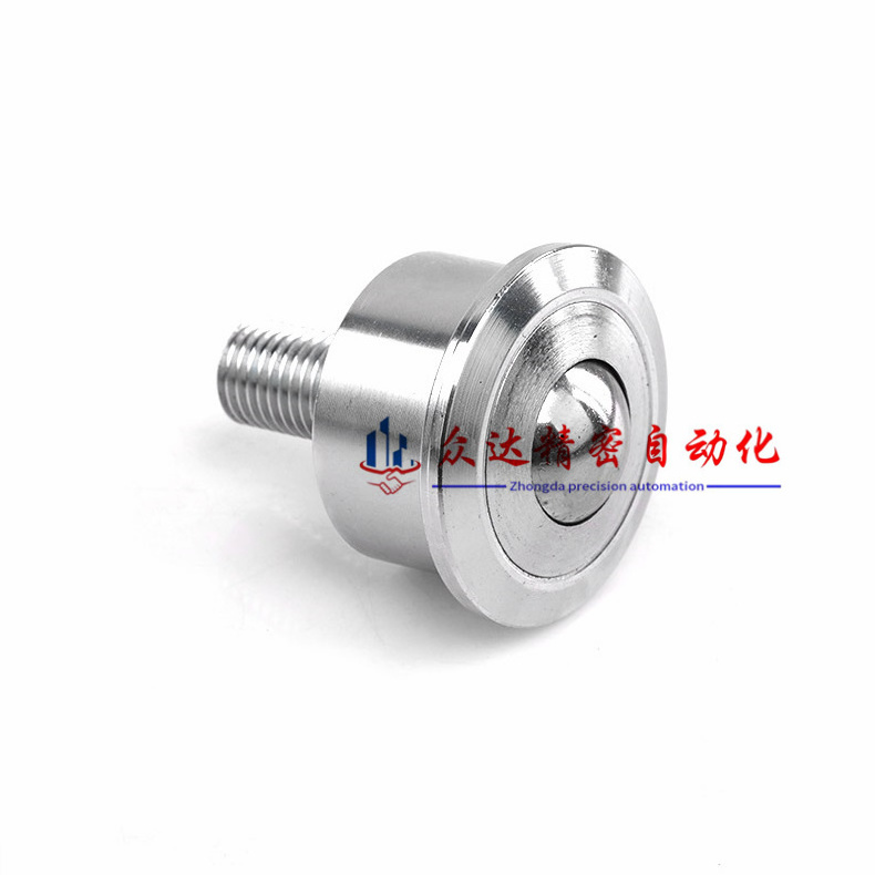 Roller Ball Transfer Bearings Casters M12 Thread Stem Ball Transfer Heavy Duty Roller 1600Lbs Total Load Capacity