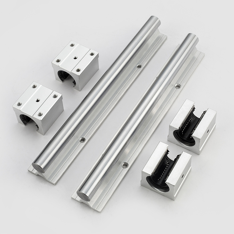 2set Linear Rail SBR12 300 400 500 600 700 800 900 1000mm 1200mm 2pcs Linear Guide SBR12 + 4pcs SBR12UU Blocks for CNC Part