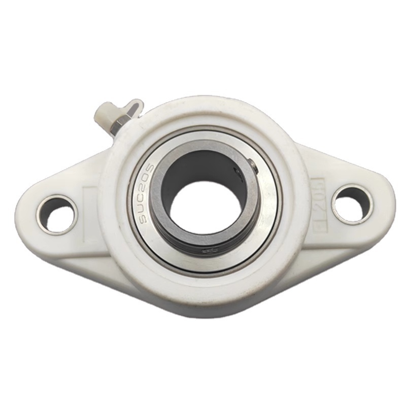 CTL 204 white plastic flange pillow block bearing CTL 204, combination stainless steel insert bearing