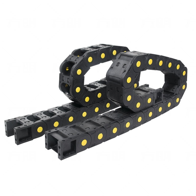 Plastic nylon steel aluminum towing chain chain trough bridge fully enclosed cable high-speed silent engineering machine tool