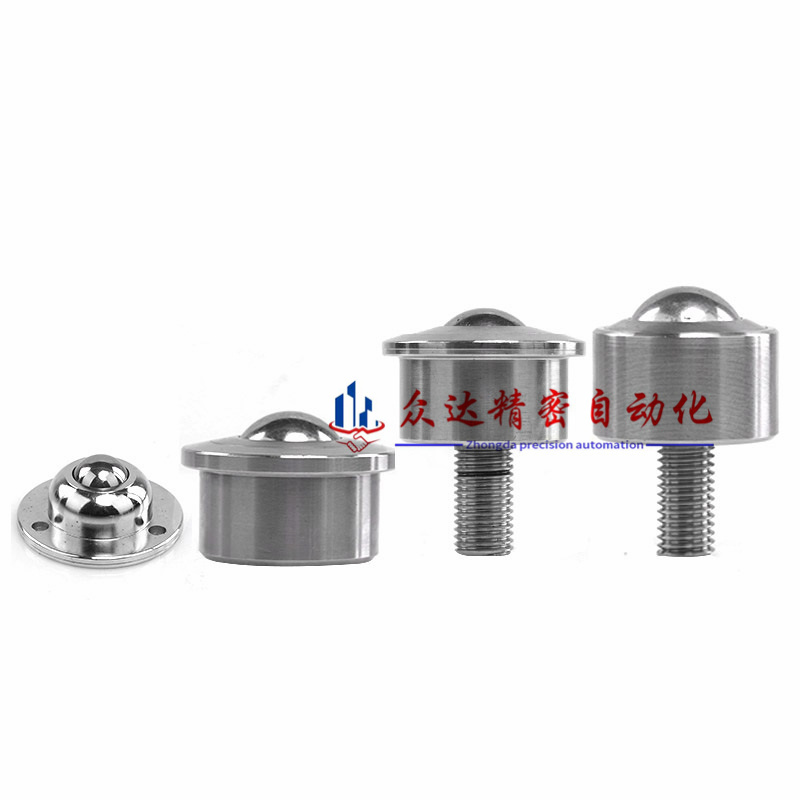 Roller Ball Transfer Bearings Casters M12 Thread Stem Ball Transfer Heavy Duty Roller 1600Lbs Total Load Capacity