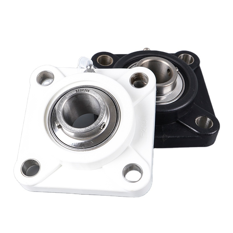 CTL 204 white plastic flange pillow block bearing CTL 204, combination stainless steel insert bearing