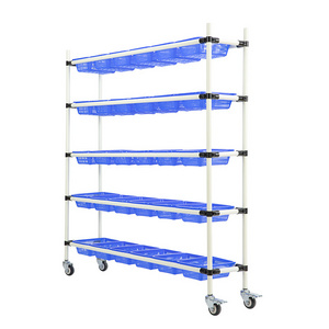 E-commerce pick-up truck Pick-up truck warehouse goods display rack multi-functional trolley