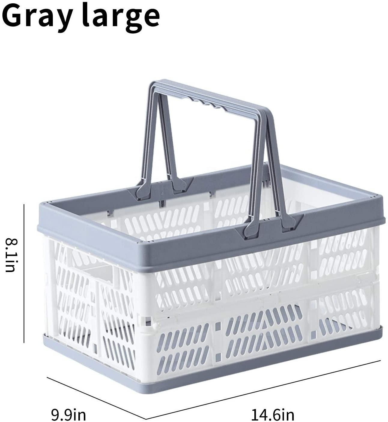 Plastic Foldable Custom Cheap Storage Picnic Basket Customized Collapsible Silk Printing Twist Foldable Pop up Steel Basket