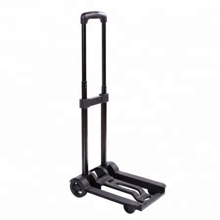 Wholesale Folding Luggage Cart with 2 Wheels Lightweight Plastic Luggage Trolley Hand Truck for camping