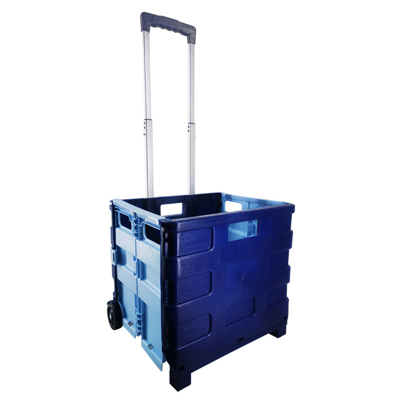 Sport Collapsible Rolling Crate with Wheels for Teachers Tote Basket Huge Capacity Made from Heavy Duty Plastic Used as a Seat