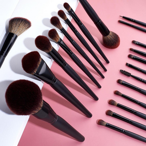 Free Sample Makeup Brushes/Crystal Black Handle Makeup Brush Set/Custom Logo Make Up Brushes 13pcs 18pcs brush set