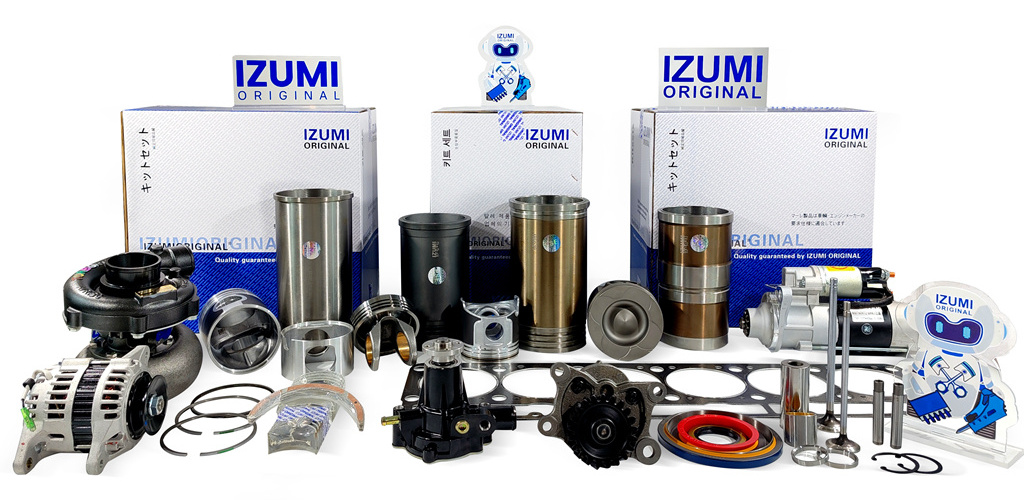 IZUMI ORIGINAL Engine Rebuild Parts 4JG1 4JG2 4JB1 4JA1 6HK1 6BD1 CYLINDER PISTON LINER KIT for Hitachi ISUZU