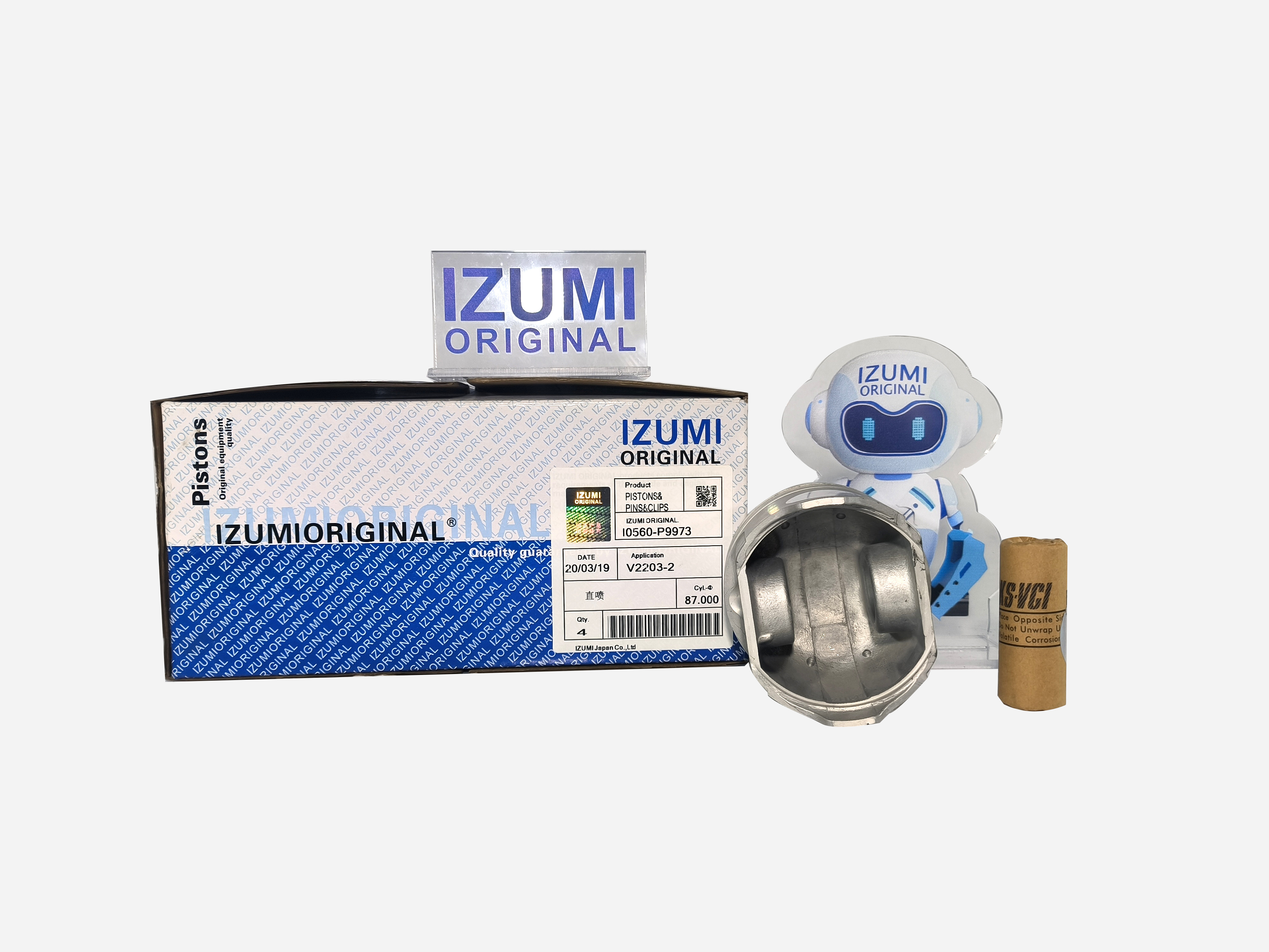 IZUMI ORIGINAL piston kit V2203-2 engien and engine parts V2403 V3307 V3600 V2003 V2607 for kubota engine