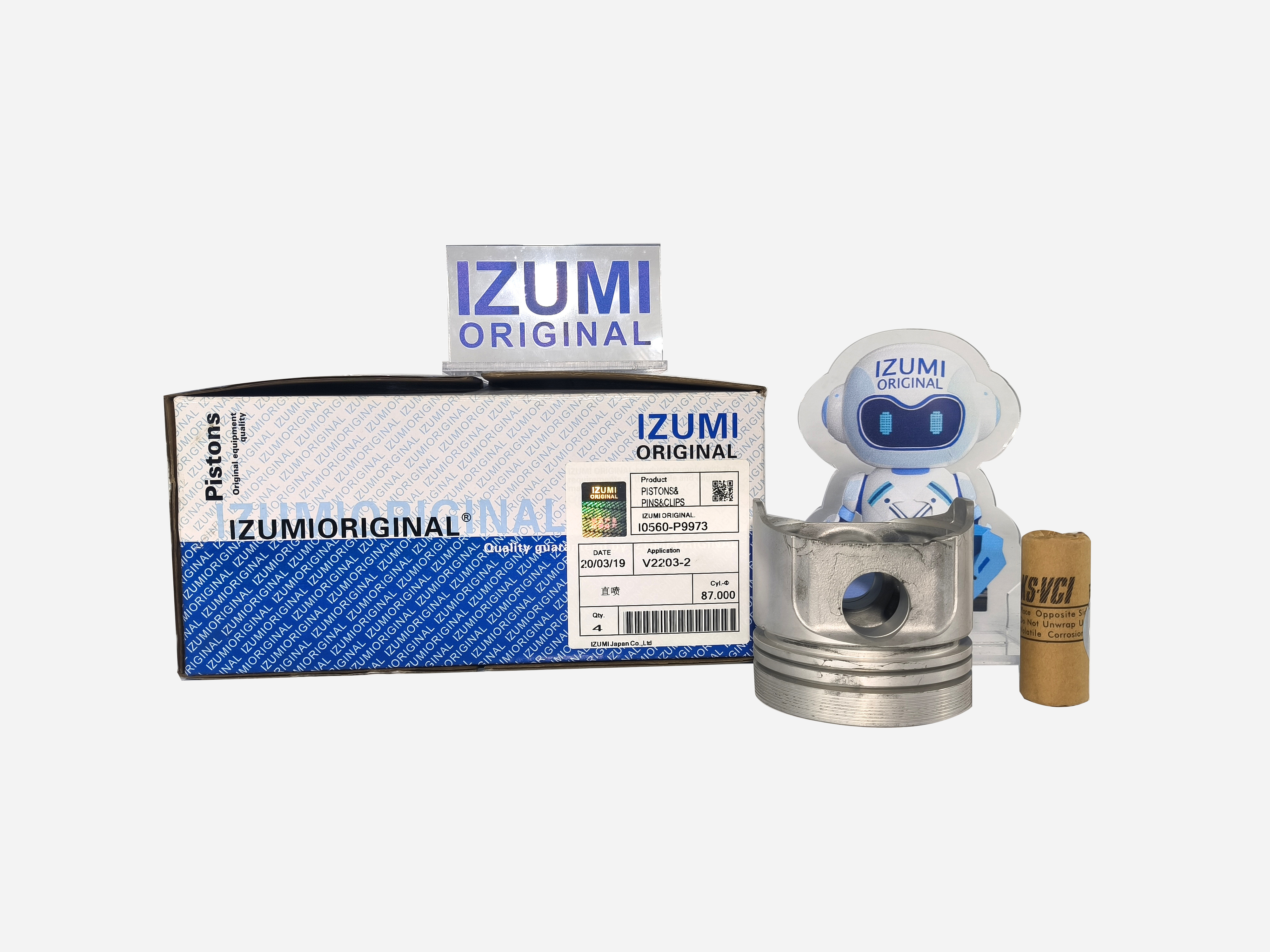 IZUMI ORIGINAL piston kit V2203-2 engien and engine parts V2403 V3307 V3600 V2003 V2607 for kubota engine