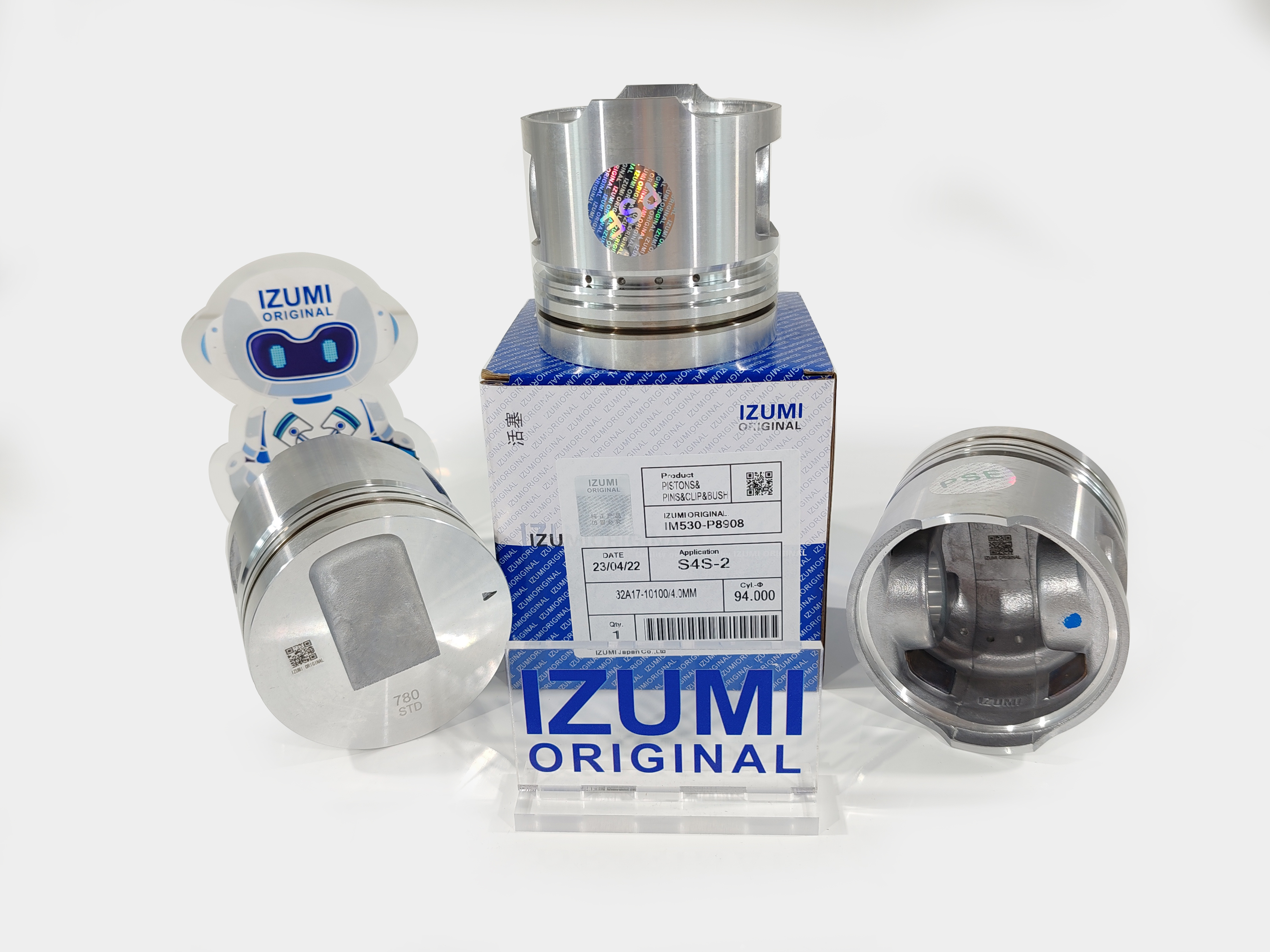 IZUMI ORIGINAL auto parts S4S S4S-1 00100 engine piston S6S S4E S6E S4F S3E for MITSUBISHI 6D16 6D34 engine and engine parts