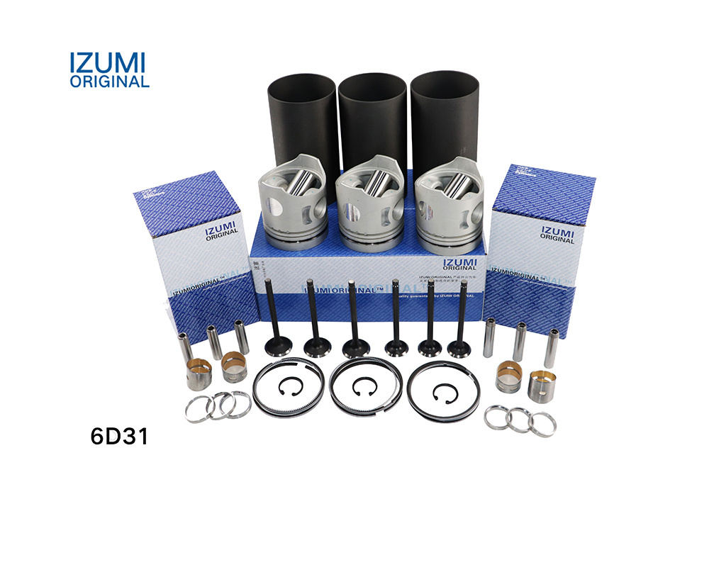 IZUMI ORIGINAL engine rebuild kit 4D31 4D34 cylinder liner kit 6D31 6D34 Izumi piston for Mitsubishi engine parts