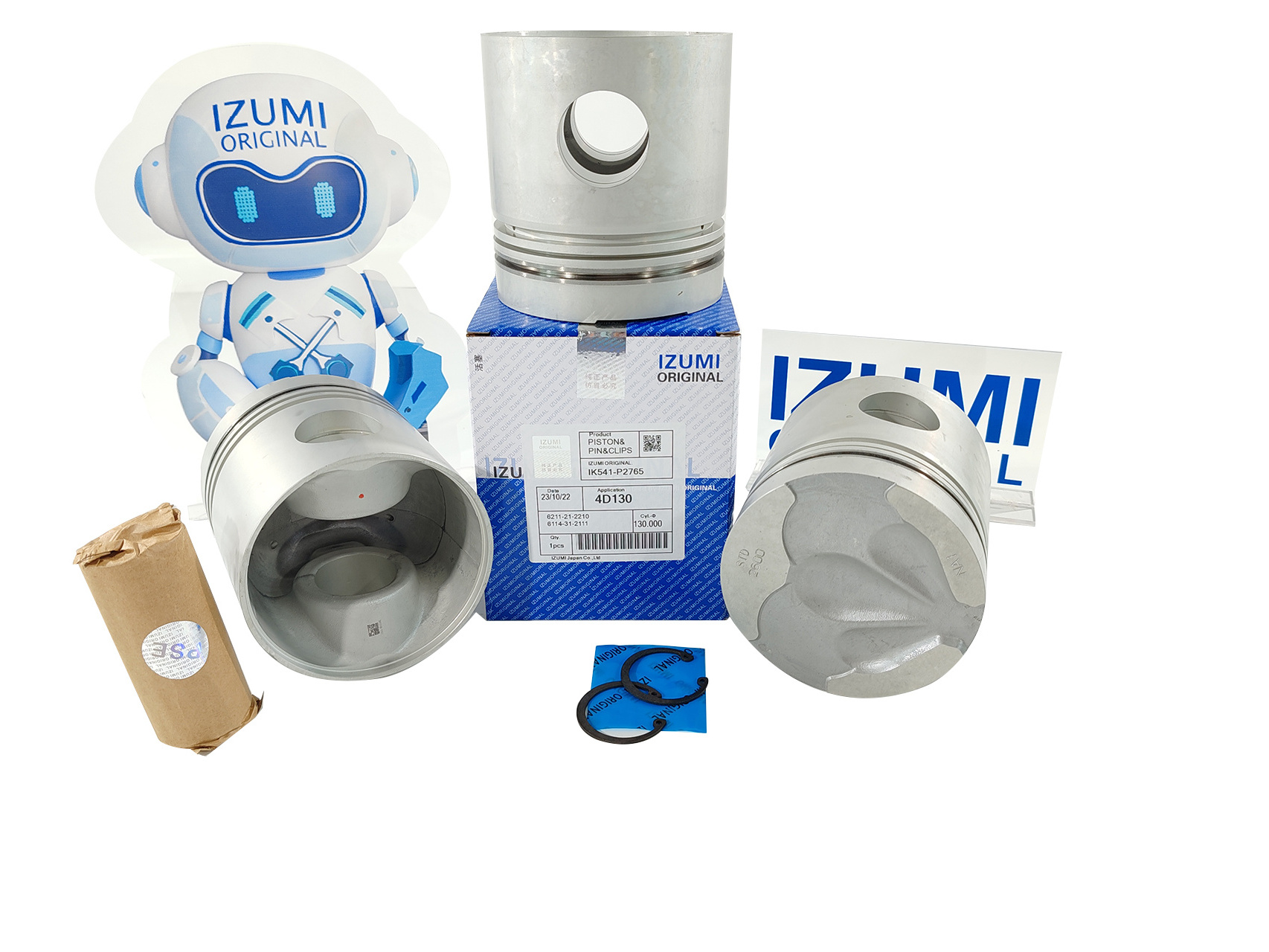 IZUMI ORIGINAL V3800 V3300 V3600 engine piston and piston ring kit 1J550-21112 Piston pin for KUBOTA