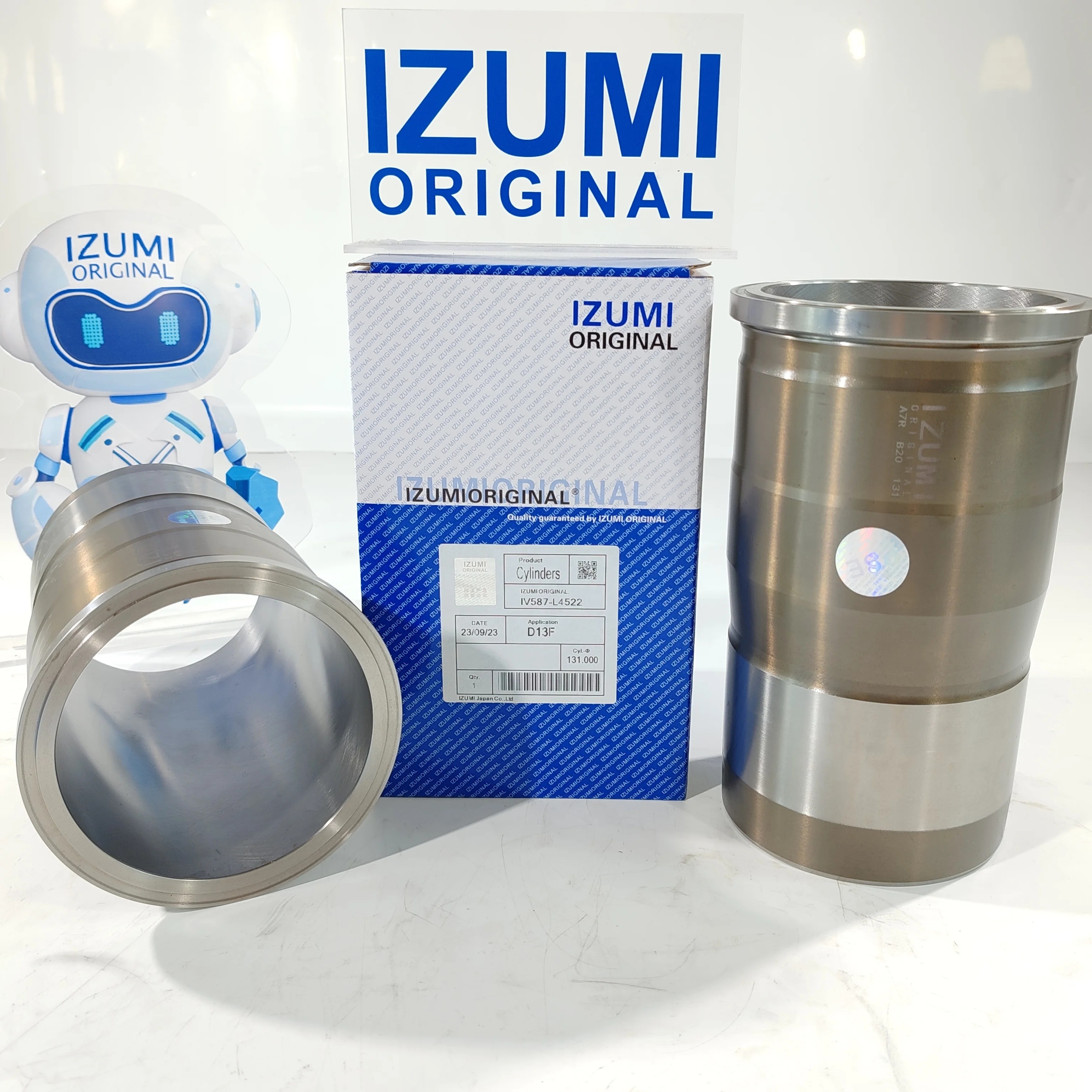 IZUMI ORIGINAL cylinder liner D13F engine izumi liner kit cylinder liner D7D D13D D12D D16A engine part for VOLVO engine