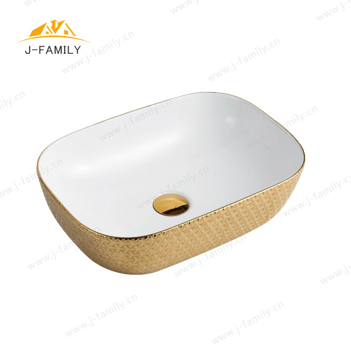 Hot Sale Bathroom Countertop Sink Wash Hand Basin Bathroom Sink Ceramic  Basin for Apartment