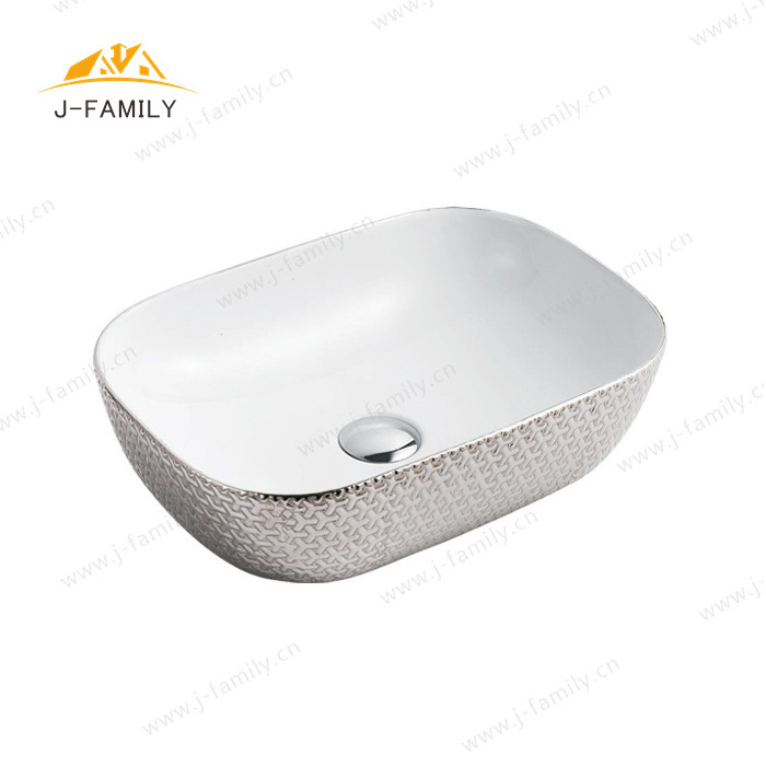 Hot Sale Bathroom Countertop Sink Wash Hand Basin Bathroom Sink Ceramic  Basin for Apartment