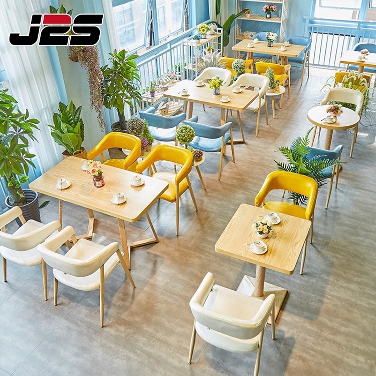 Commercial Modern Restaurant Furniture Dessert Cafe Coffee Shop Table and Chairs Sets