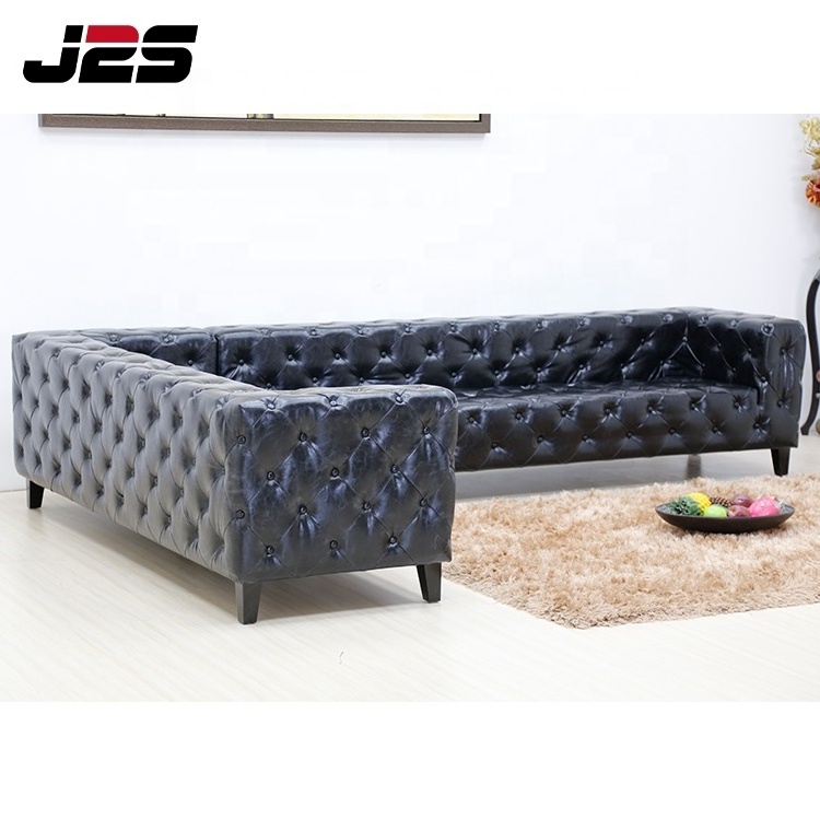 L shape night club bar chesterfield sofa counter furniture modern event booth seating sofa