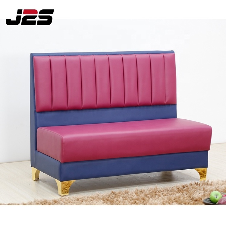 High Quality Fashion PU Leather Restaurant Sofa Modern cafe furniture Commercial Restaurant booth seating