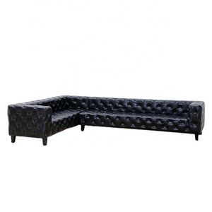 L shape night club bar chesterfield sofa counter furniture modern event booth seating sofa