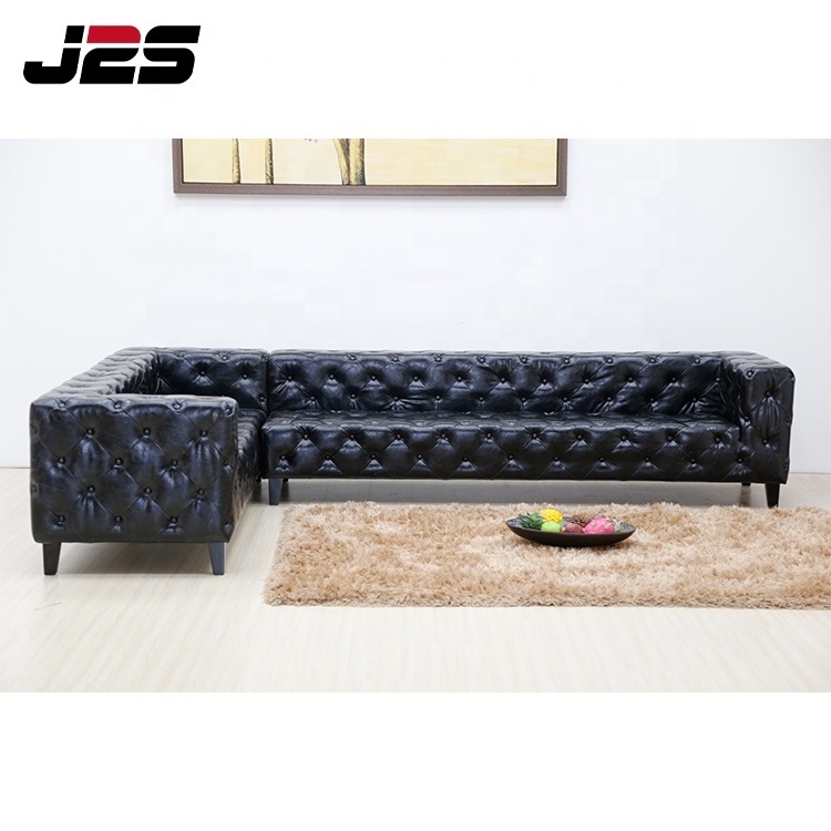 L shape night club bar chesterfield sofa counter furniture modern event booth seating sofa