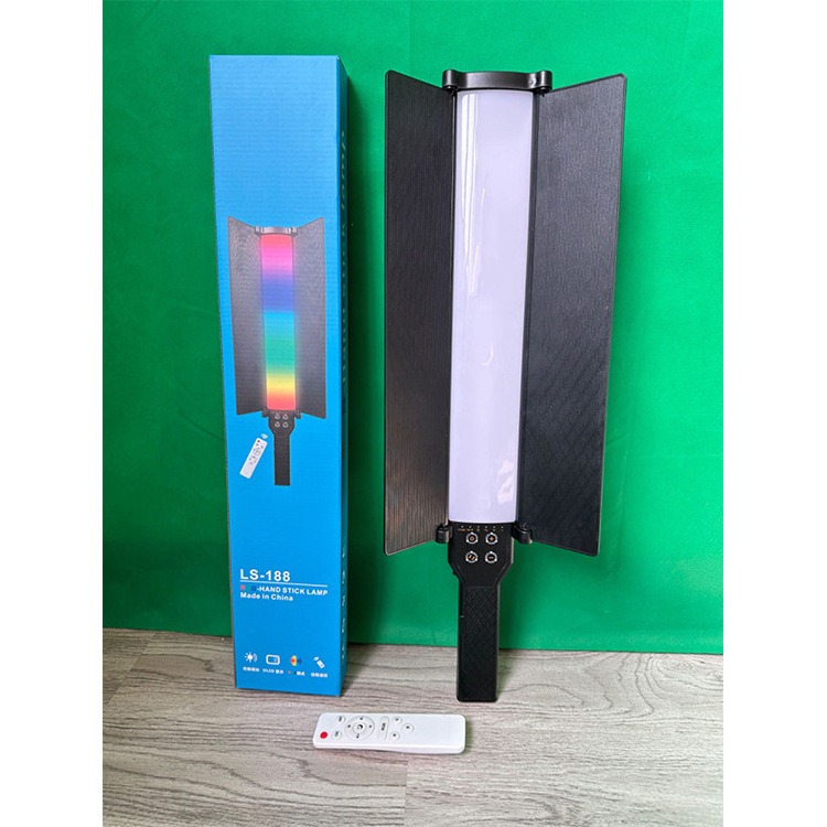 factory RGB LED Tube Video Light professional video studio camera equipment rechargeable led video light