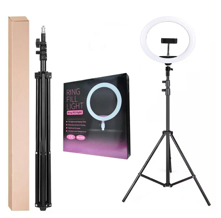 factory sale high quality 10 Inch LED Ring Light with 160cm Tripod and Phone Holder