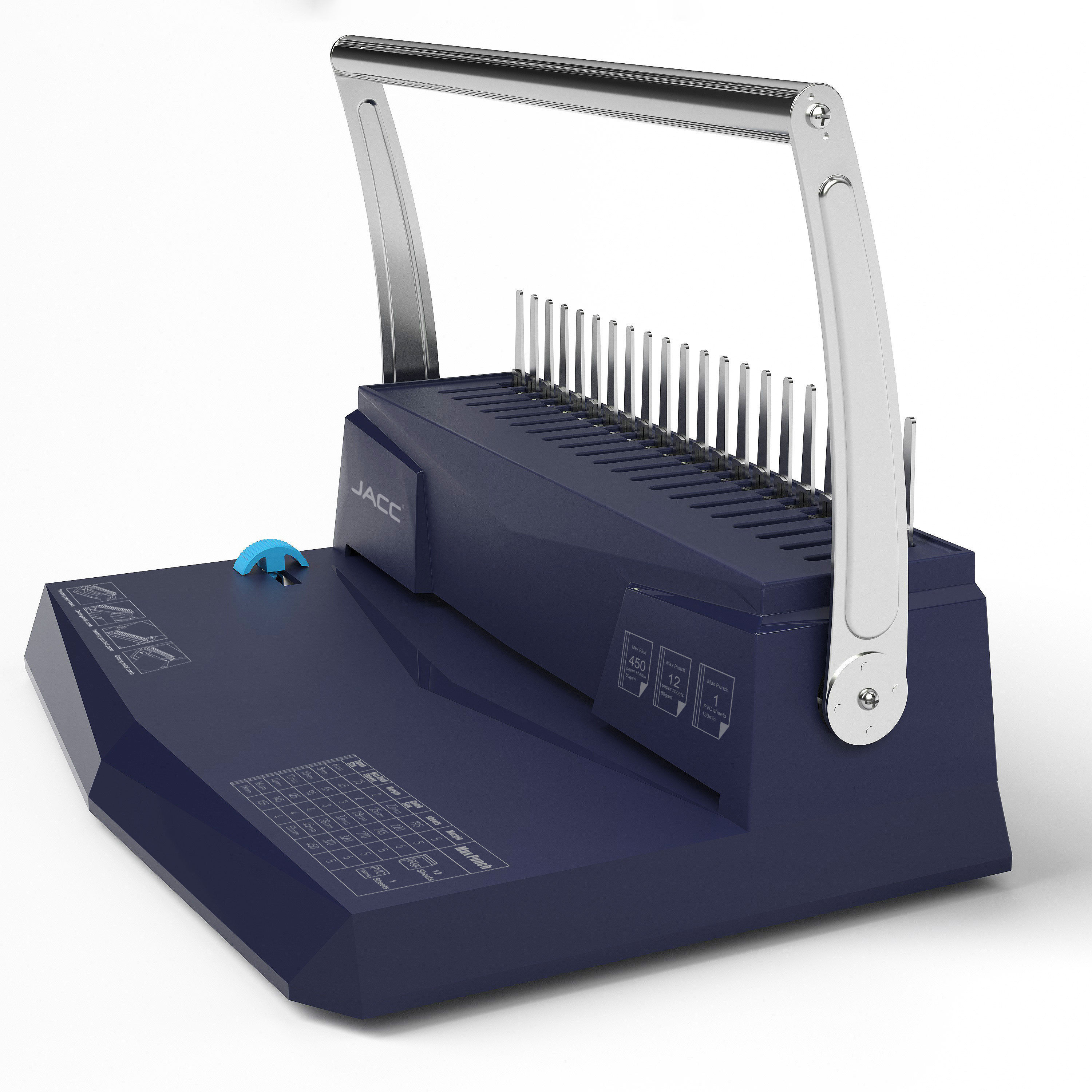 Premium 12 Inches A4 Comb Binding Machine Documnet Binding Machine Comb Binder Letter Size Paper Binding Machine IDBM004