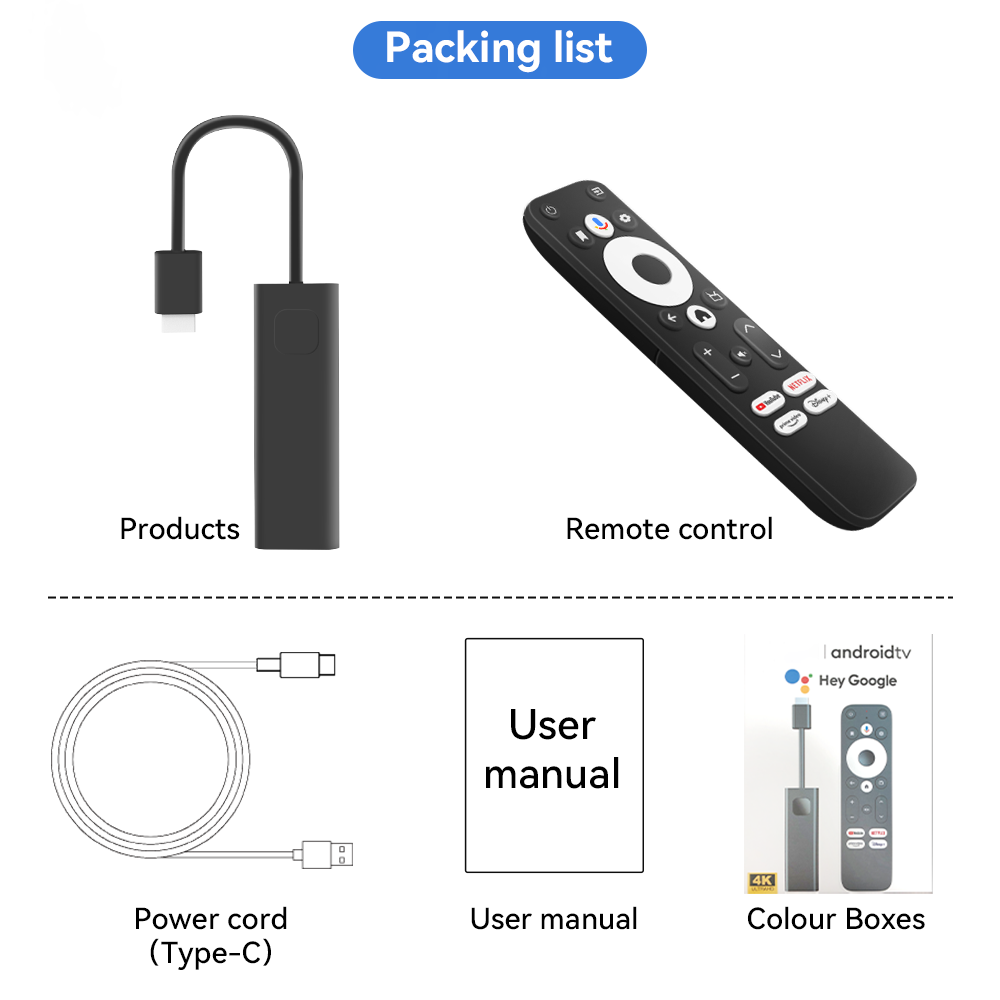 4K Google play tv dongle wireless wifi miracast google chrome tv tuner tv stick screen cast mirror box