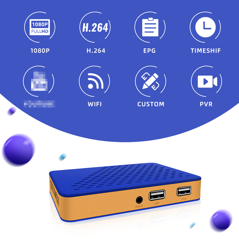 Mini Portable Set-top Box Dvb-s2 TV Receiver with CCCAM BISS Function Free to Air Dvb S2 STB