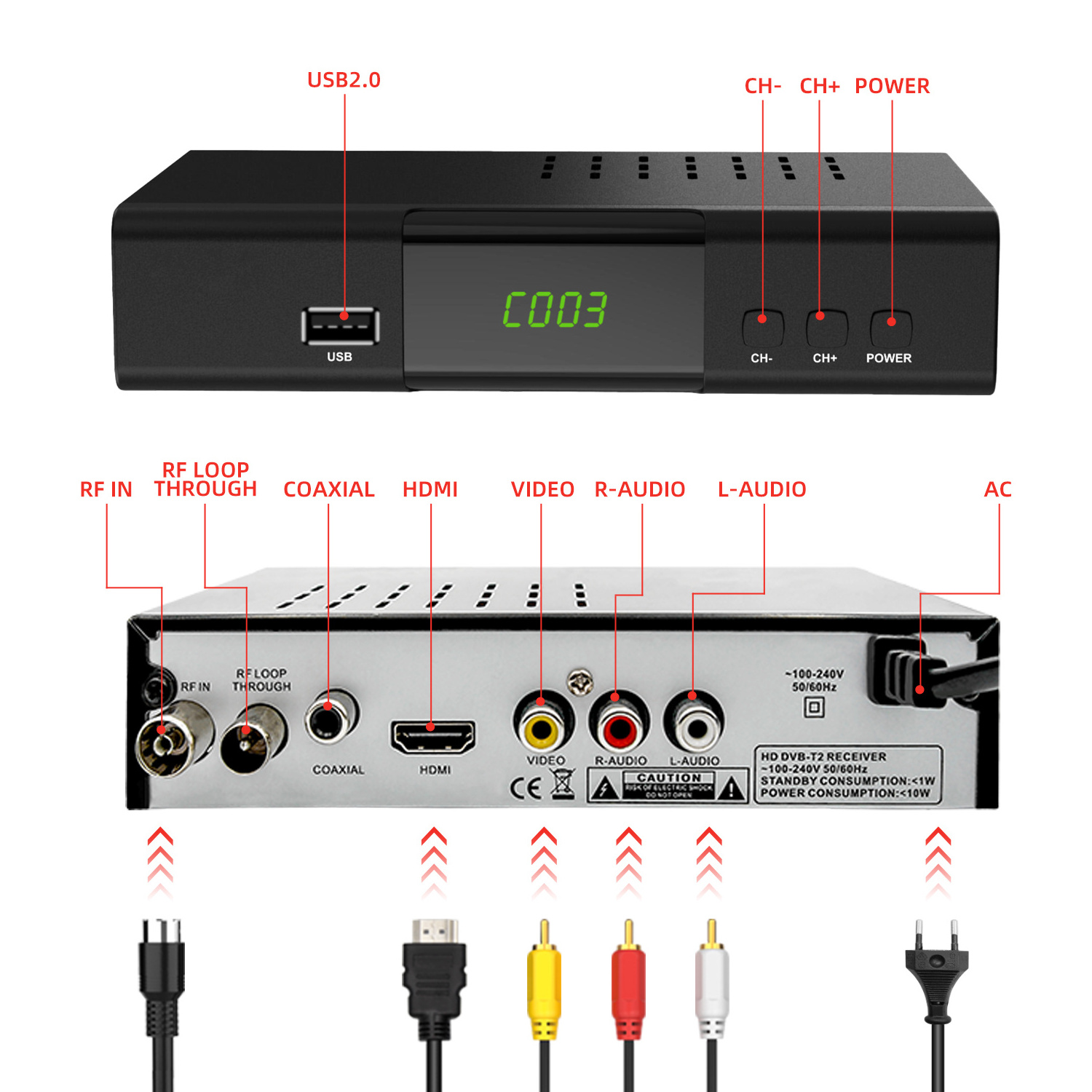 Support MTK 7601Wifi Dongle Decoder Tv Dvb-t2 Set-top Box Digital Terrestrial 1080p Receiver Dvb T2 Tv Receiver dvb t2 stb