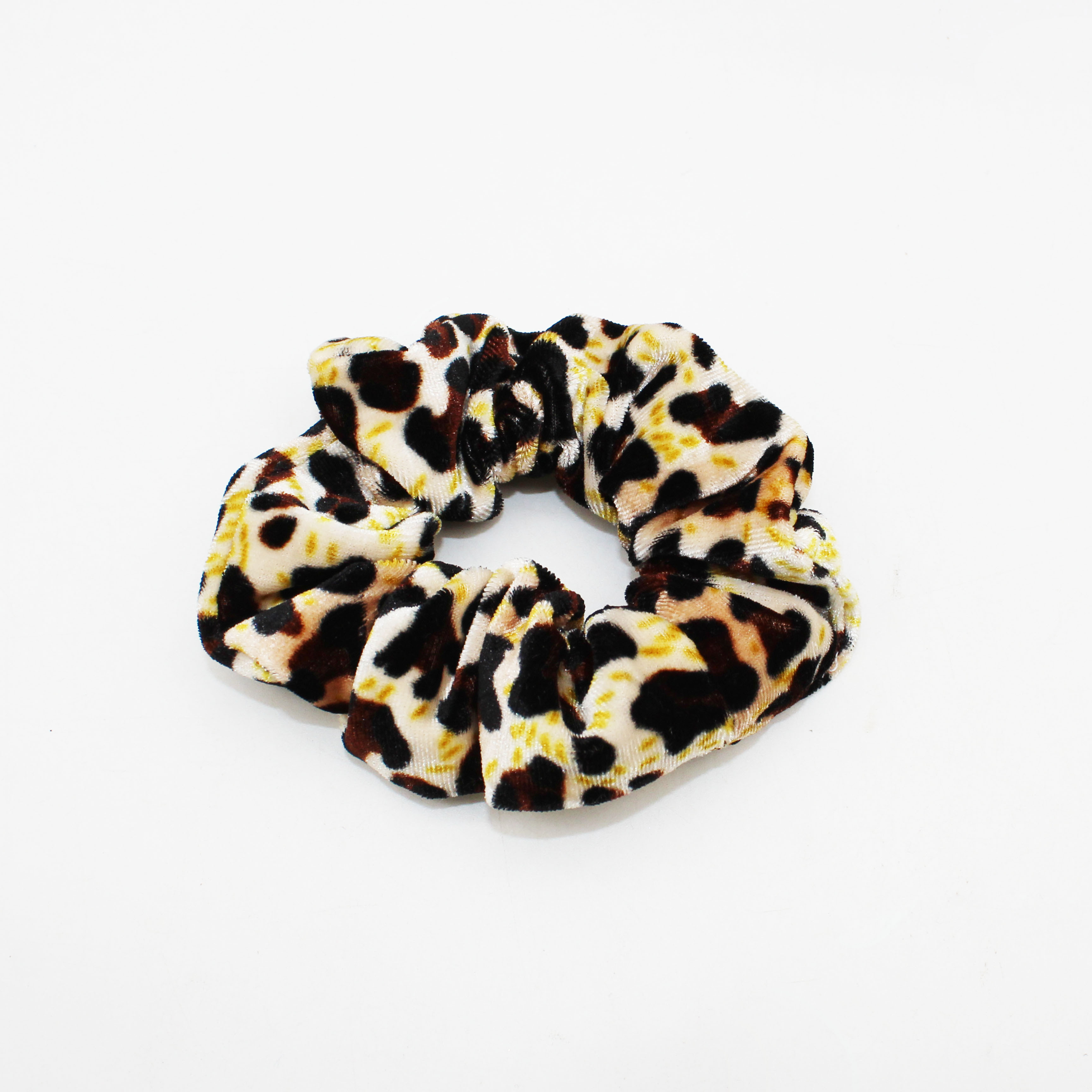 Jachon high quality Animal printing velvet Hair Scrunchies Leopard Print Scrunchy Soft Bobbles Elastic Hair Bands Ties