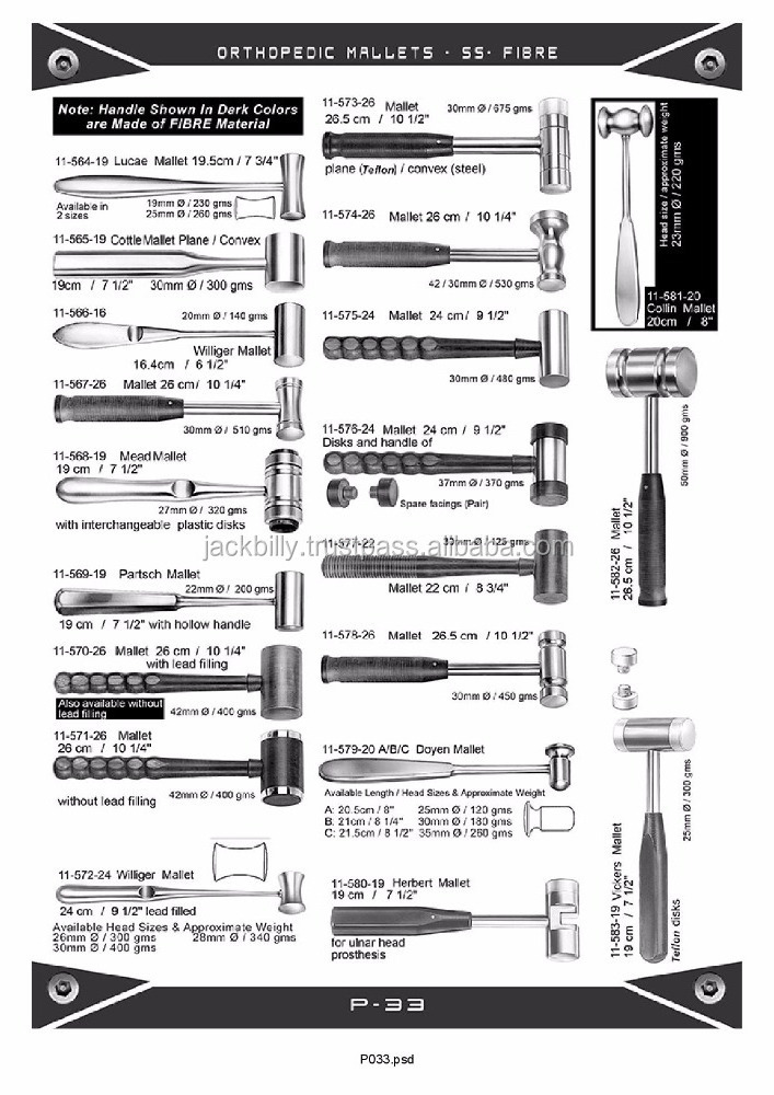 Heath Mallet SS orthopedic instruments surgical instruments medical instruments high quality complete range