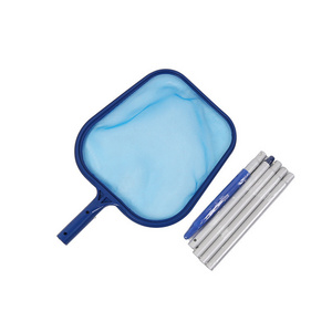 New style swimming pool leaf skimmer rake with telescopic pole