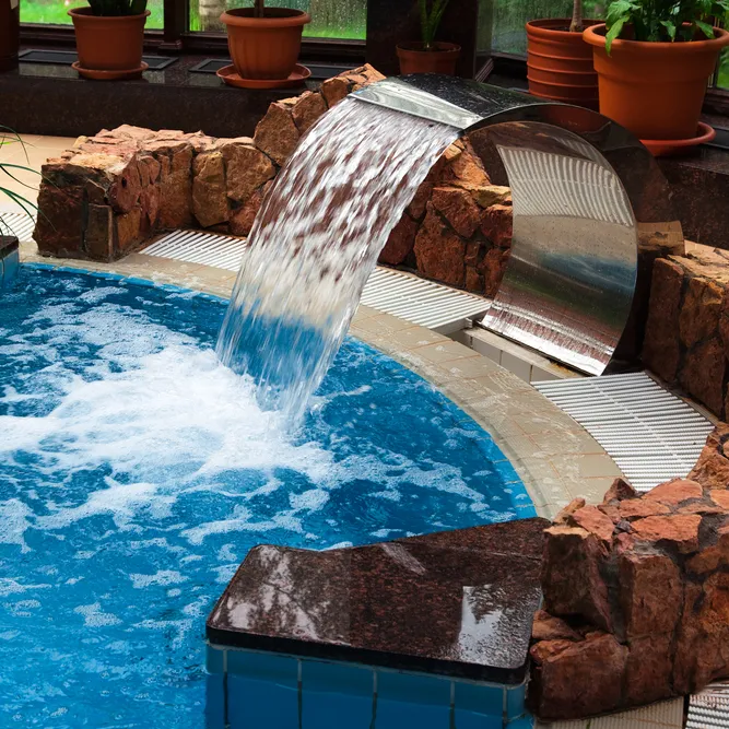 Spa Swimming Pool Fountains stainless steel swimming pool waterfall