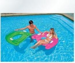 Hot sale Inflatable Floating Lounger Swimming Pool Float Lounge Floater Raft Chair