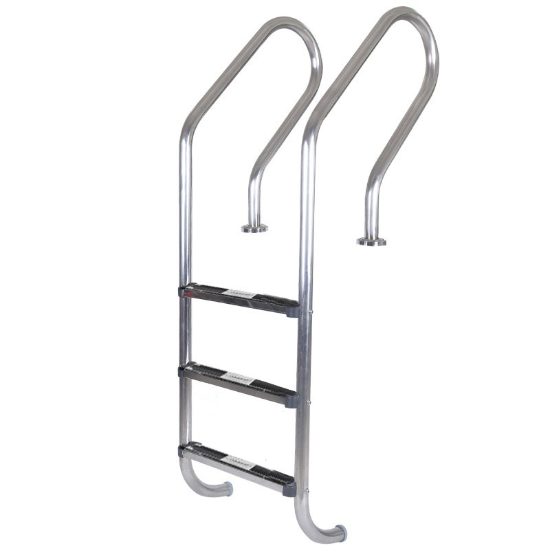 Above Ground Premium Stainless Steel 3 Step Removable Swimming Accessories Pool Stairs Ladder Handrails