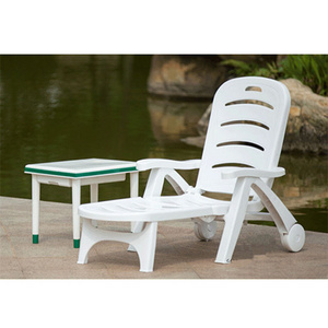 Outdoor swimming pool beach chair folding durable beach lounge beach chair