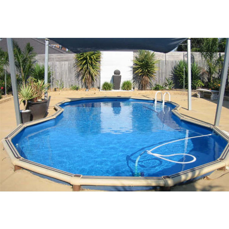 Large Metal galvanic steel oval round ground above swimming pool new style factory direct sale