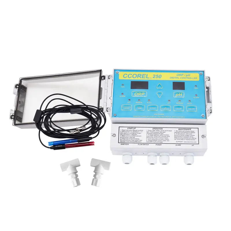 Swimming Pool Automatic Water Quality Monitor Measurement PH / ORP Sensor Analyzer Control System