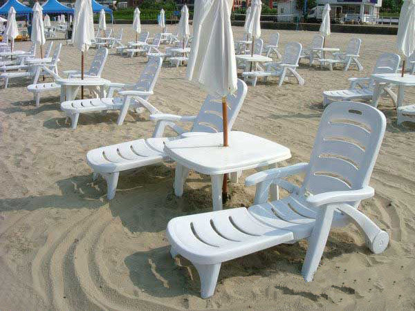 Outdoor swimming pool beach chair folding durable beach lounge beach chair