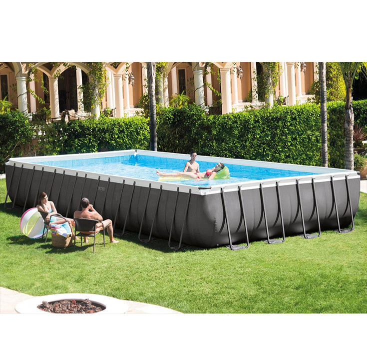 Rectangular bracket pool INTEX factory direct PVC pipe rack durable hot selling above ground pool