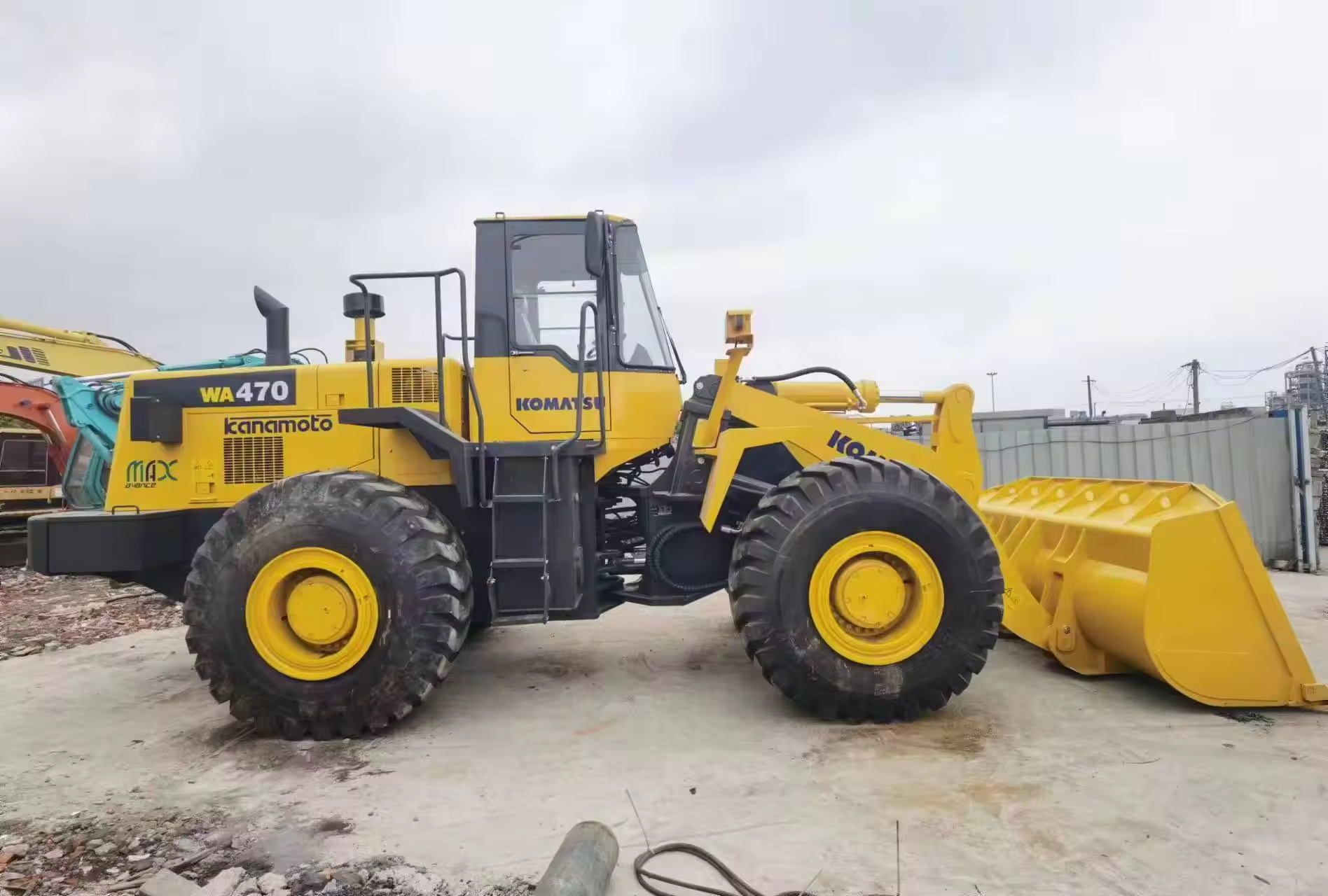 Good Condition Superior condition Engineering equipment original paint used 7 ton komatsu 470 loader front end wa470-6 wa470-5